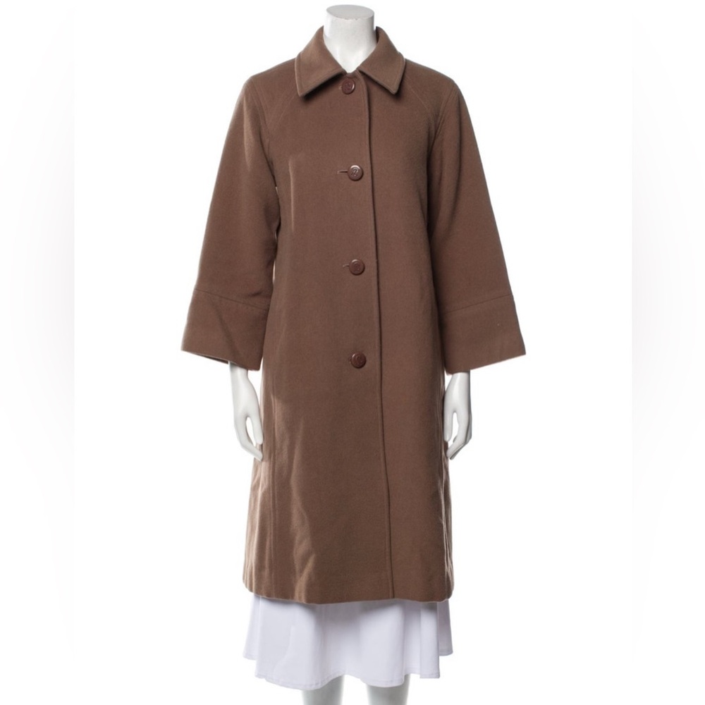Elegant Vintage Balmain Brown Women's Coat